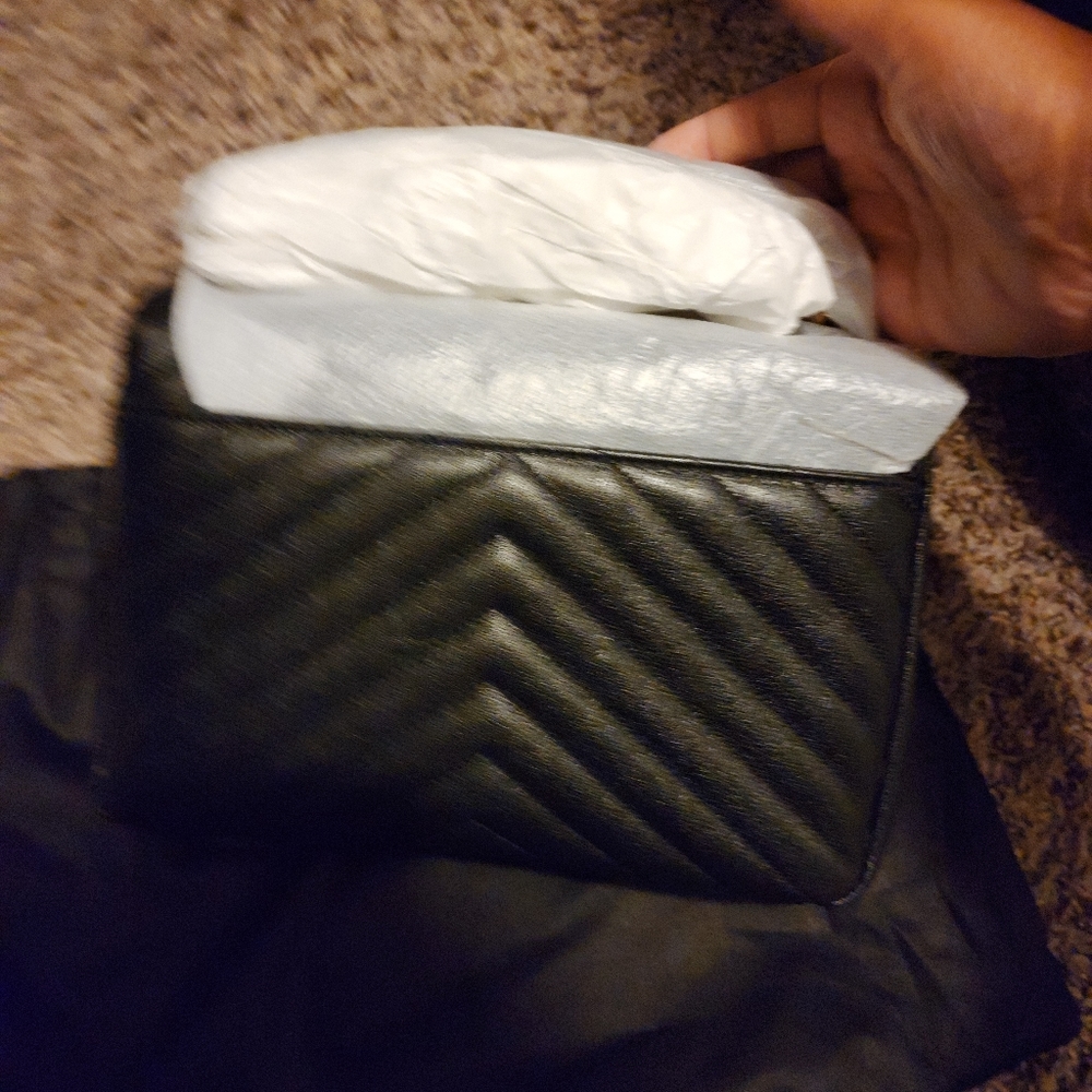 YSL Black Medium Collège Matelassé Leather Bag - Picture 3 of 10